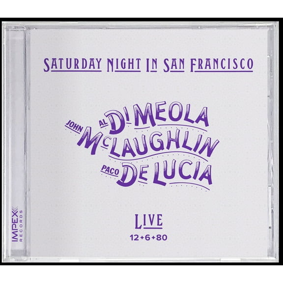 McLaughlin,John / de Lucia,Paco / Di Meola,Al - Saturday Night In San Francisco - Music & Performance - CD