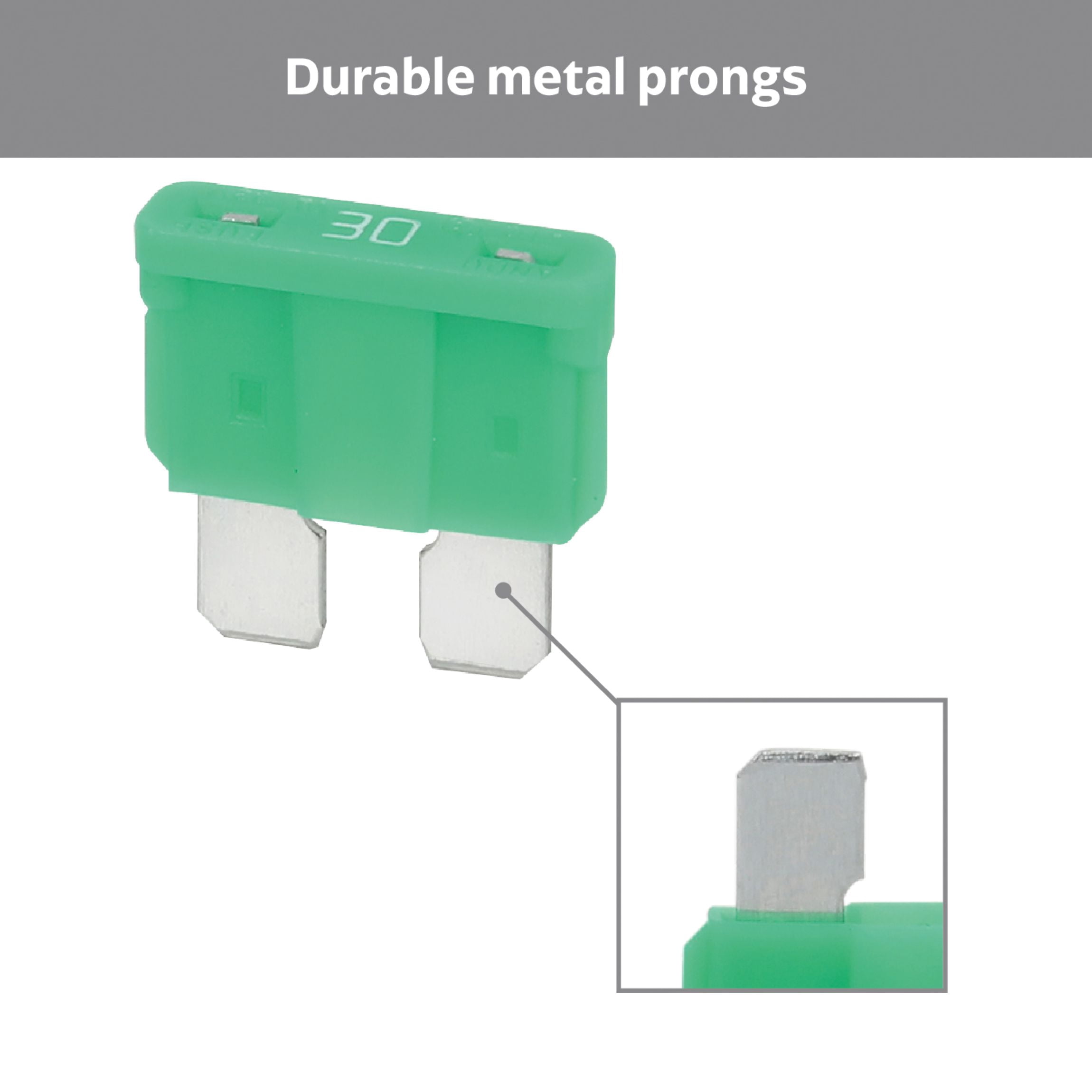 EverStart 30 Amp ATC Blade Fuses - 5 pack, UL Listed, for Auto, Marine & Electronic Use