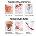 thumbnail image 3 of 3 in 1 Multifunctional Cosmetic BrushPowder  Eye Lip Brush Makeup Tool for , Powder,, 3 of 8