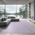 thumbnail image 2 of ODIKA Fluffy Pale Purple Pastel Dual Furry Irregular Shape Pink Contemporary Non-Slip Flatwoven for Living Room, Under Sectional, Family, 2 of 7
