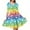 Rainbow Love Heart, variant on FKELYI Rainbow Heart Slip Dress Size XS Comfortable Valentine's Day Summer Dresses for Women Polyester Sleeveless Dress Midi Dress for Dating