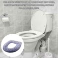 thumbnail image 5 of Bathroom Warmer Toilet Seat Cover Pads,Soft Toilet Seat Cushion Warmer Washable Toilet Seat Cover Pads with Zipper Reusable Cushion for Winter Grey, 5 of 5