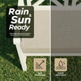 thumbnail image 6 of Ottowood Outdoor Bench Cushion 42" x 16", Beige - Water & Fade Resistant Patio Furniture Cushions, Non-Slip Bench Seat Pad with Linen Textured Removable Cover for Garden Porch Sofa Settee, 6 of 7
