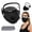 Black, variant on Reusable Carbon Filter Dust Mask with Eye Protection, 5-Layer Filter Face Cover, Clear Eye Shield, 10 Filters for Cycling