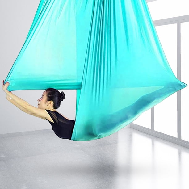 Hamac De Yoga Aérien - 150x280 Cm, Charge 200 Kg, Tissu Nylon Extensible, Kit Complet Avec Mousquetons Et Sac De Rangement