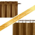 thumbnail image 4 of NICETOWN Velvet Blackout Curtains for Bedroom, Thermal Insulated Noise Reducing Energy Efficiency Privacy Luxury Velvet Curtains Room Darkening Rod Pocket Drapes, Gold Brown, 52"x108", 2 Panels, 4 of 7