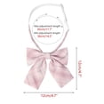 thumbnail image 2 of INSPIRE CHIC Women's Cute Plaid Elastic Strap Pre-tied Bow Ties Light Pink One Size, 2 of 6