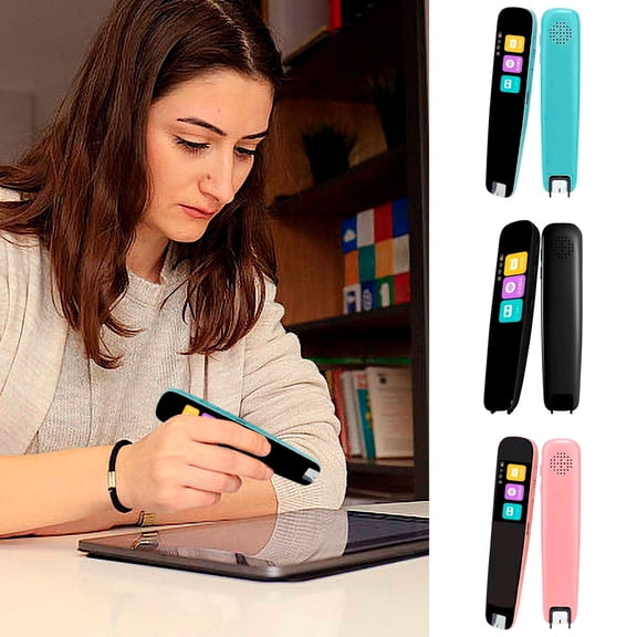 A3 Blue Wi-Fi Edition Offline Photo-Scan AI Translator Pen – 112-Language Smart Screen Dictionary & Voice Translator, Text to Speech Reading Pen for Dyslexia, Text Extract Reader Pen