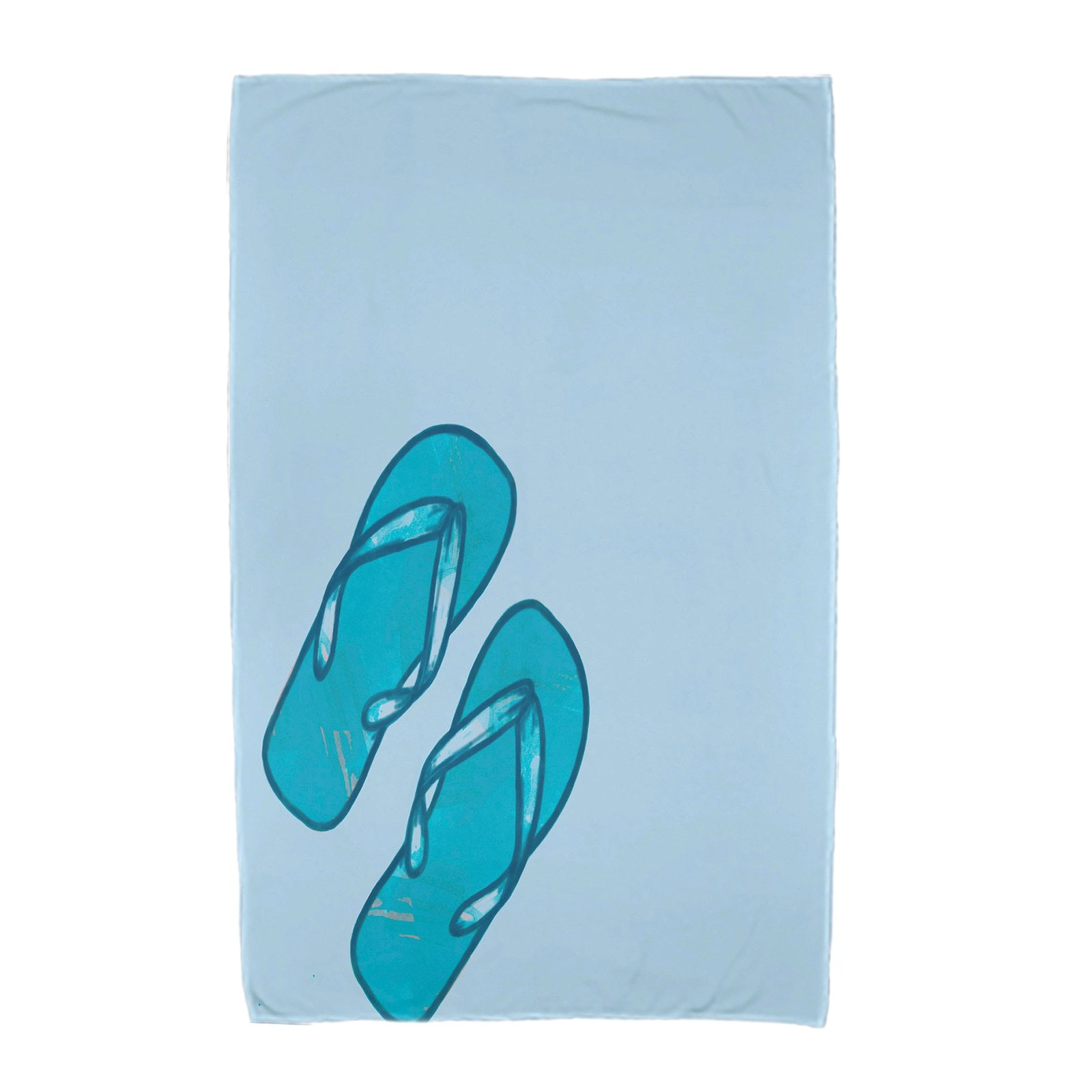 Simply Daisy 30" x 60" Flip Flops Geometric Print Beach Towel