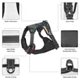 thumbnail image 6 of Lsque Vintage American Flag Elephant Dog Harness, No-Pull Pet Harness with 2 Leash Clips, Adjustable Soft Padded Dog Vest with Easy Control Handle for Large Dogs-Medium, 6 of 9
