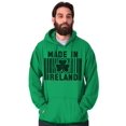 thumbnail image 3 of Made In Ireland St Patricks Day Pride Hoodie Sweatshirt Women Men Brisco Brands L, 3 of 6