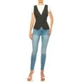 thumbnail image 4 of Women's Dressy Casual Racerback Vest Three Button Tuxedo Suit Waistcoat, 4 of 6