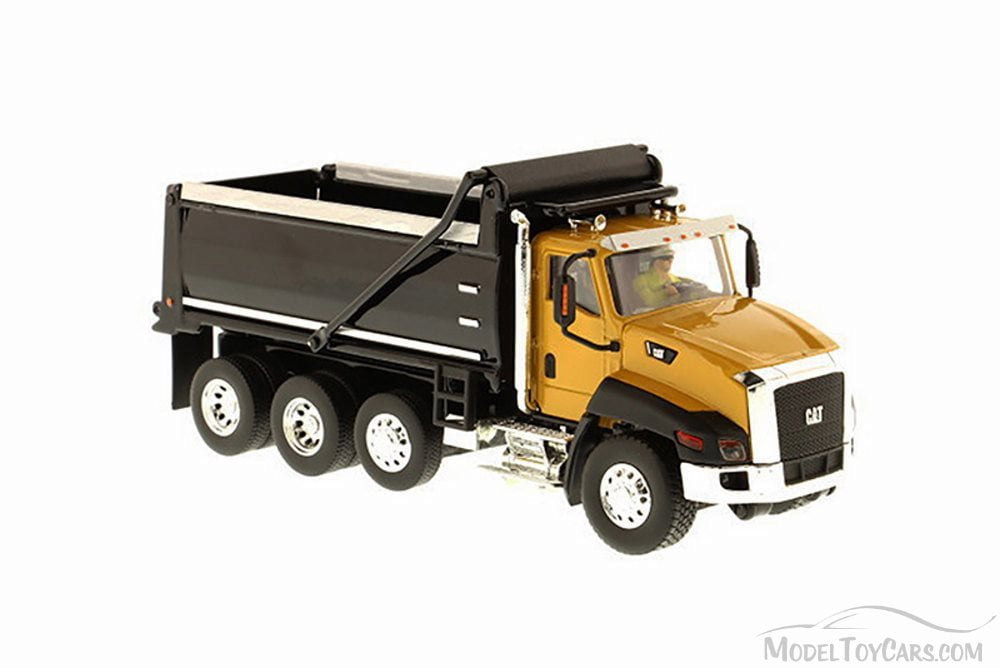 Caterpillar CT660 Dump Truck, Yellow and Black - Diecast