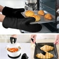 thumbnail image 6 of WOORNIGOJIN Silicone Oven Mitts 7pcs Set, Heat Resistant Black Mitts with Mini Gloves and Pot Holder for Baking Cooking, 6 of 6