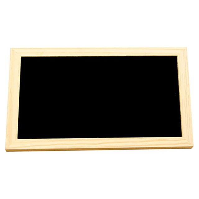 CHOK Chalkboard Sign Single-Sided Erasable Message Board Blackboard Wall Decor Signs with Hanging String 30x20cm