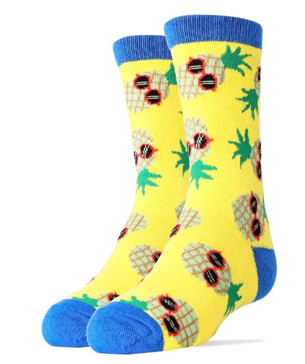 Kid's Novelty Crew Socks Oooh Yeah Funny Crazy Silly Cool Casual Dress Socks for Boy and Girl 