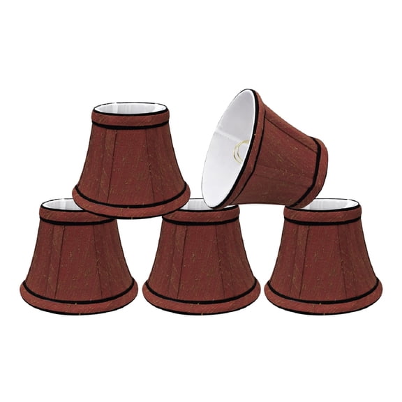 Aspen Creative Corporation 5'' Fabric Bell Candelabra Shade (Set of 5)