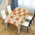 thumbnail image 4 of Yayeee Tablecloths 54" x 54" Rectangle Wrinkle Resistant Party Table Cover, Orange Checkered Pattern, 4 of 8