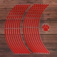 thumbnail image 1 of TABLETREANDS 2Ud Sticker Para Neumático De Motocicleta Material PVC Rojo Resistente A Intemperie, 1 of 5