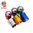 thumbnail image 2 of Hex Maserati Logo Emblem Car Wheels Tire Air Valve Caps Stem Dust Cover Sport, 2 of 6