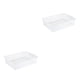 thumbnail image 4 of Bearachild Caja de almacenamiento de plástico blanco Artículos limpios y ordenados No más desorden Amplia gama de especificaciones para elegir talla grande 2Conjunto, 4 of 6
