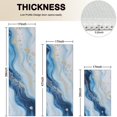 thumbnail image 4 of Blue Marble Gold Wave Pattern Kitchen Rugs Sets Of 3,Kitchen Runner Rugs Non Skid Washable,Decorative Kitchen Floor Mats for Kitchen,Sink,Laundry,17"x30"+ 17"x47" + 17"x59", 4 of 6