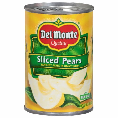 Del Monte Sliced Bartlett Pears in Heavy Syrup Canned Fruit 15.25 oz - Pack of 2