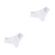 thumbnail image 4 of Jumpingount Bragas con letras para mujer, ropa interior cómoda, calzoncillos de seda sin costuras, lencería íntima suave, calzoncillos sexis Blanco METRO 2piezas, 4 of 6