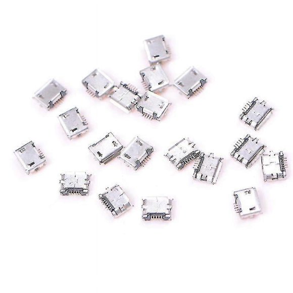 20pcs Micro Usb Type B Female Socket 5-pin Connector Smd Soldering Shytmv