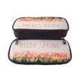 thumbnail image 5 of Lsque Hello Spring Printed Big Capacity PU Leather Pencil Case Large Pencil Pouch Stationery Pen Bag Pencil Holder for Teen, 5 of 6