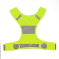 thumbnail image 2 of Vest, Easy To Carry Small Size Polyester Fibre Reflective Waistcoat, Breathable Outdoor For Running, 2 of 8