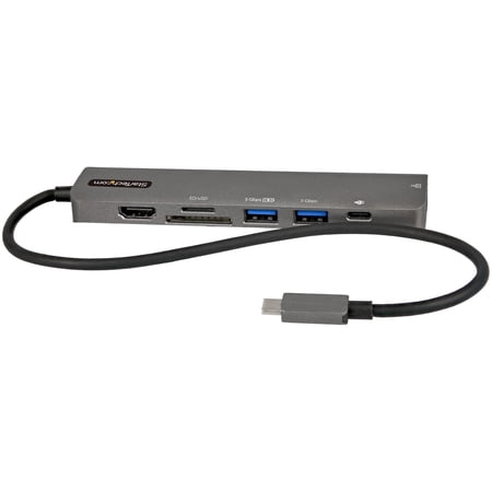 UPC: 0065030891790 | StarTech.com USB C Multiport Adapter  USB-C to 4K 60Hz HDMI 2.0  100W PD Pass-through  SD  USB  GbE  USB Type-C Mini Dock  12  Long Cable 1069851647 1 2 2 StarTech.com USB C Multiport Adapter