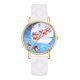 thumbnail image 1 of Reloj de cuarzo de aleación de moda Reloj de pulsera con correa de cuero PU para mujer (blanco), 1 of 2