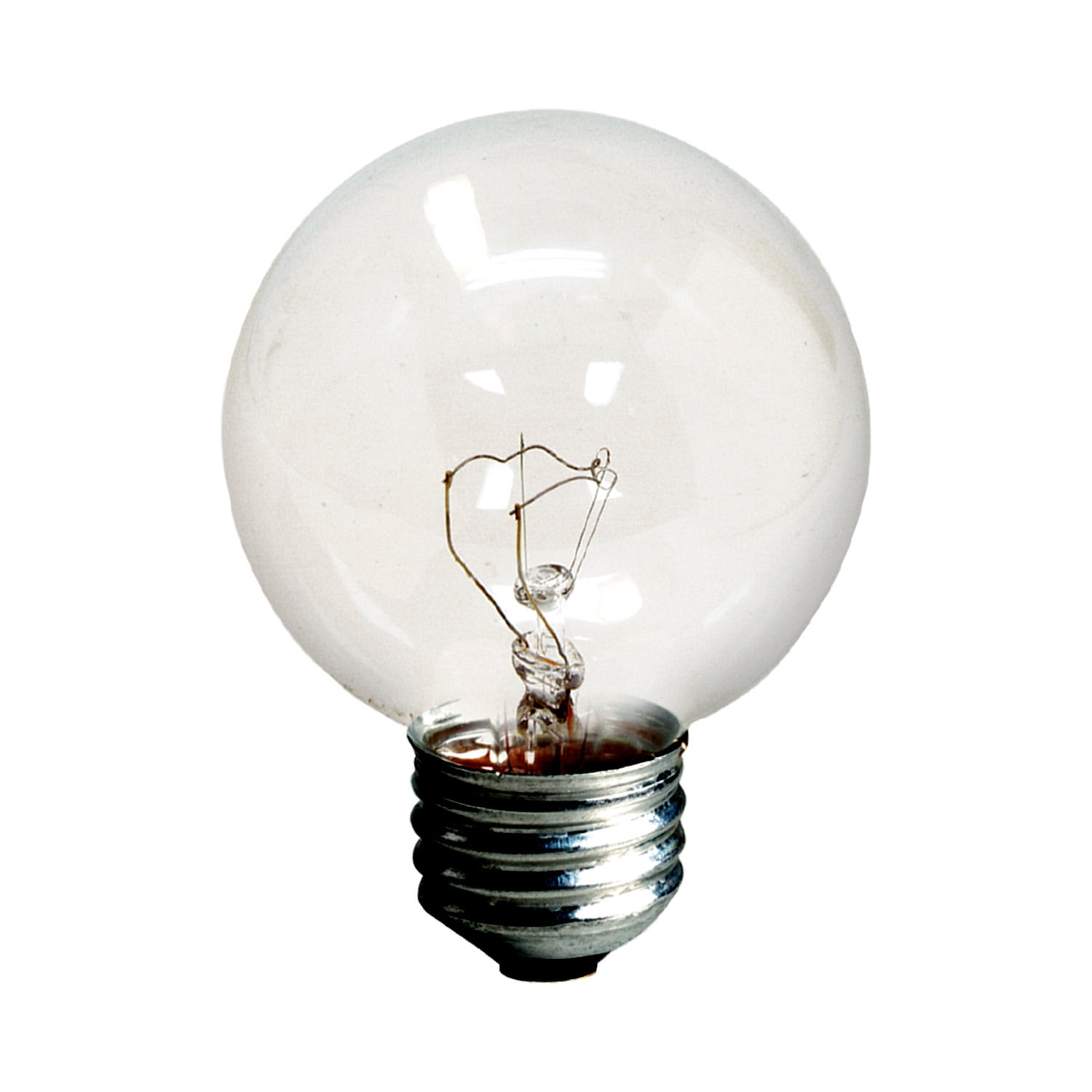 ge crystal clear 25 watt globe light bulb