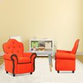 thumbnail image 2 of Costway Enfant Fauteuil Inclinable Enfants Canapé Canapé Salon Meubles Orange, 2 of 7