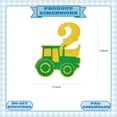 thumbnail image 2 of Cake Topper Vorceary Tractor 2 Birthday Glitter Boy 2 años, 2 of 7