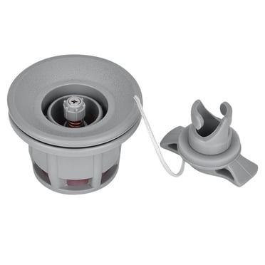 Gray Inflatable Fishing Kayak with Durable Air Valve Screws for Stable Drifting