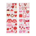 thumbnail image 1 of 4 Pcs Hearts Window Cling Valentine Day Love Sticker Home Hearts-Shape PVC Removable Static Window Sticker Decorations for Home Wedding Anniversary, 1 of 9