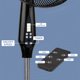 thumbnail image 4 of NEXAIR Ventilador de pie con pedestal oscilante de 16 pulgadas, ventilador silencioso para quirófano con control remoto, 3 velocidades, temporizador de apagado automático, negro, 4 of 5