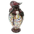 thumbnail image 2 of GlassOfVenice Murano Glass Millefiori Amphora Vase - Silver Purple, 2 of 7