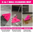 thumbnail image 6 of JEHONN Wall Mop with 80 inches Long Handle (Rose Red), 6 of 7