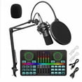 thumbnail image 1 of Studio Recording Dual Live Broadcast Audio Interface D9 48V Supply USB TypeC Sound Card Microphone, 1 of 5
