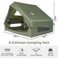 thumbnail image 2 of UBesGoo Inflatable Tent with Hand Pump for Camping, Easy Setup Air Glamping Tents, All-Weather Waterproof Blow up Camping Tent for Family, Green, 2 of 11