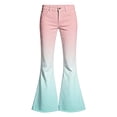 thumbnail image 6 of Trikvn Kids Flared Denim Pants Girls Stretch Bell Bottoms Casual Gradient Color Jeans Fashion Vintage Streetwear Trousers, 6 of 8