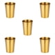 thumbnail image 3 of Yuarrent Taza de café de acero Taza de agua potable portátil Bebidas Soporte reutilizable a prueba de herrumbre Adultos Camping al aire libre Chapado en oro 260ML 5Conjunto, 3 of 6