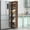 Walnut, variant on Noble House Dinah 7-Tier Slim Pull-Out Storage Cart, Narrow Mobile Pantry Utility Cart with Wheels for Kitchen, Oak