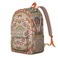 thumbnail image 2 of Stylish Boho Mandala Backpack Tote for Women Men, Floral Print Bookbag with Laptop Sleeve, Durable College School Work Travel Carry On, Gift Idea, 2 of 5