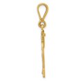 thumbnail image 2 of 14k Medium Diamond-cut Number 22 Charm in 14k Yellow Gold, 2 of 3