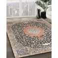 thumbnail image 2 of Ahgly Company Indoor Rectangle Traditional Brown Medallion Area Rugs, 2' x 5', 2 of 6