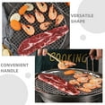 thumbnail image 3 of OUNONA Round Bbq Grill Net With Handle Mesh Barbecue Rack Easy To Clean Camping Fish Grilling Basket Stainless Steel Fish Grilling Rack For Grill, 3 of 8